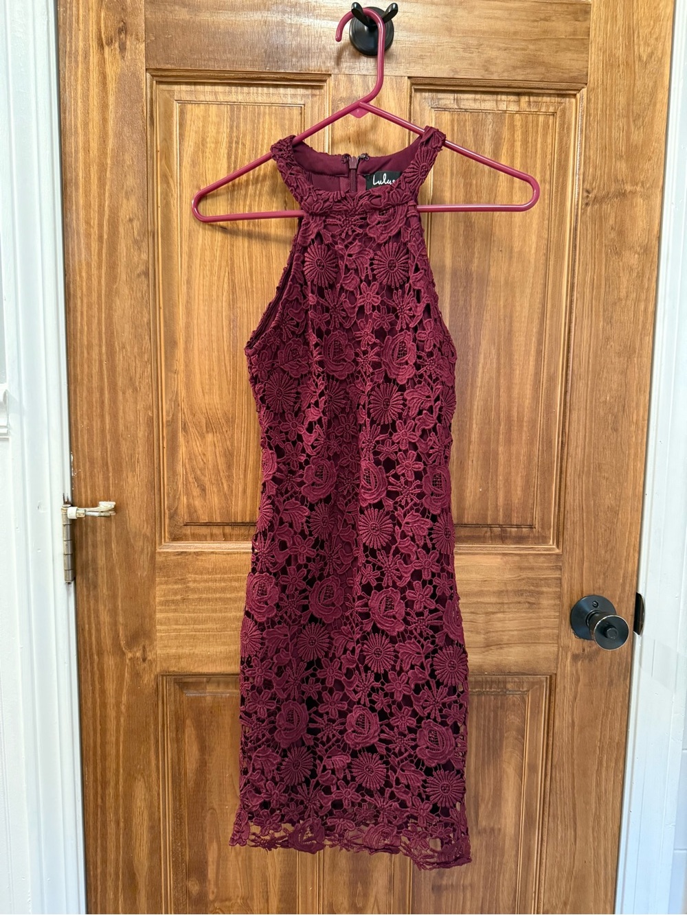 Lulu’s Love Poem Burgundy Dress